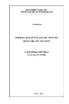 Hệ thống kích từ của máy phát đồng bộ trong nhà máy thủy điện