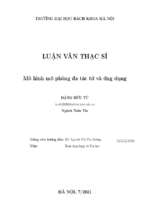 Mô hình mô phỏng đa tác tử và ứng dụng