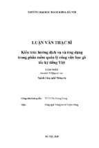 Kiến trúc hướng dịch vụ và ứng dụng trong phần mềm quản lý công việc học gõ tốc ký tiếng việt