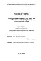 Giải quyết một số vấn đề trong mạng nơ ron bằng phương pháp biến phân sử dụng mô hình trộn gauss và dropout