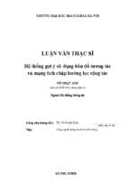 Hệ thống gợi ý sử dụng bản đồ tương tác và mạng tích chập hướng lọc cộng tác