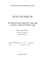 Mô hình học sâu trong xử lý ngôn ngữ tự nhiên và bài toán khuyến nghị