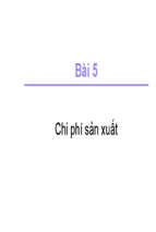 Bài 5 chi phí sản xuất