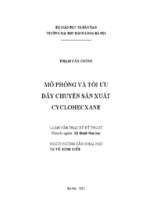 Mô phỏng và tối ưu dây chuyền sản xuất cyclohecxane