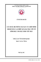 Xây dựng hệ thống bài tập cắt ghép hình nhằm nâng cao hiệu quả dạy học yếu tố hình học cho học sinh tiểu học