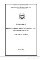 Biện pháp dạy học đọc hiểu các văn bản văn học nước ngoài cho học sinh tiểu học