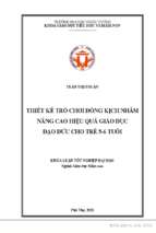 Thiết kế trò chơi đóng kịch nhằm nâng cao hiệu quả giáo dục đạo đức cho trẻ 5  6 tuổi (2)