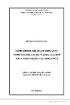 Thiết kế một số tài liệu trực quan nhằm tổ chức các hoạt động giáo dục bảo vệ môi trường cho trẻ 5 6 tuổi