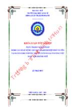 Thực trạng và giải pháp nâng cao hoạt động cho vay doanh nghiệp nhỏ và vừa tại ngân hàng thương mại cổ phần ngoại thương việt nam – chi nhánh huế .