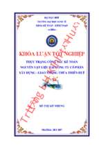 Thực trạng công tác kế toán  nguyên vật liệu tại công ty cổ phần xây dựng   giao thông thừa thiên huế