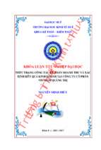 Thực trạng công tác kế toán doanh thu và xác định kết  quả kinh doanh tại công ty cổ phần vinafor quảng trị