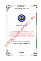 Quản lý vốn đầu tư xây dựng cơ bản từ nguồn vốn ngân sách nhà nước tại thành phố huế tỉnh thừa thiên huế.