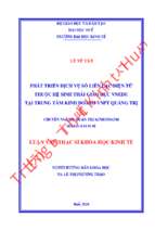 Phát triển dịch vụ sổ liên lạc điện tử thuộc hệ sinh thái giáo dục vnedu tại trung tâm kinh doanh vnpt quảng trị