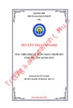 Phát triển kinh tế trang trại ở thành phố đồng hới, tỉnh quảng bình