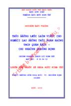 Tạo động lực làm việc cho người lao động tại ngân hàng tmcp quân đội – chi nhánh quảng bình