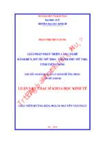 Phát triển làng nghề bánh bún, hủ tíu mỹ tho   thành phố mỹ tho, tỉnh tiền giang.