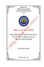 Phát triển dịch vụ thẻ tại ngân hàng tmcp kỹ thương việt nam – chi nhánh huế.