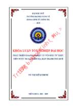 Phát triển doanh nghiệp có vốn đầu tư trực tiếp nước ngoài trên địa bàn thành phố huế