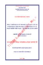 Phát triển dịch vụ thanh toán quốc tế tại ngân hàng thương mại cổ phần đầu tư và phát triển việt nam   chi nhánh quảng bình