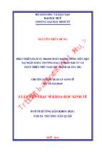 Phát triển dịch vụ thanh toán không dùng tiền mặt tại ngân hàng thương mại cổ phần đầu tư và phát triển việt nam chi nhánh quảng trị