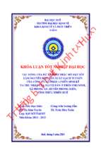 Tác động của dự án khai thác mỏ đất sét làm nguyên liệu sản xuất gạch tuynencủa công ty cổ phần 1 5 đến sinh kế và thu nhập của người dân ở thôn phò ninh,xã phong an, huyên phong điền,tỉnh thừa thiên huế