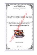 Thực trạng thu hút và sử dụng nguồn vốn hỗ trợ   phát triển chính thức ( oda) của tỉnh thừa thiên huế giai đoạn 2005   2014