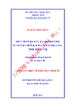 Phát triển dịch vụ bảo hiểm xã hội tự nguyện trên địa bàn huyện hải lăng, tỉnh quảng trị