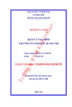 Quản lý tài chính tại công ty xăng dầu quảng trị