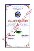 Phát triển nnhh ở huyện phong điền, tỉnh thừa thiên huế.