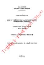 Quản lý thuế thu nhập doanh nghiệp tại cục thuế tỉnh thừa thiên huế