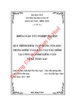 Quy trình kiểm toán hàng tồn kho trong kiểm toán báo cáo tài chính tại công ty tnhh kiểm toán và kế toán aac