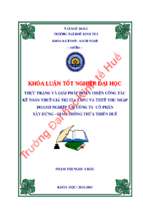 Thực trạng và giải pháp hoàn thiện công tác kế toán thuế giá trị gia tăng và thuế thu nhập doanh nghiệp tại công ty  cổ phần xây dựng   giao thông thừa thiên huế