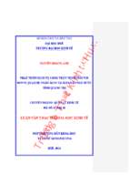 Phát triển dịch vụ công trực tuyến đối với đơn vị quan hệ ngân sách tại kho bạc nhà nước tỉnh quảng trị.