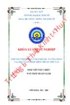 Phương pháp phân cụm kmeans  và ứng dụng vào bài toán nhận diện chữ số viết tay