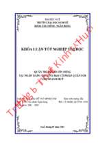 Quản trị rủi ro tín dụng tại ngân hàng thương mại cổ phần quân đội chi nhánh huế.