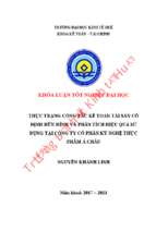 Thực trạng công tác kế toán tài sản cố định hữu hình và phân tích hiệu quả sử dụng tại công ty cổ phần kỹ nghệ thực phẩm á châu