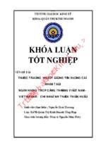 Thực trạng hoạt động tín dụng cá nhân tại ngân hàng tmcp công thương việt nam  chi nhánh huế