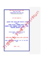 Quản trị quan hệ khách hàng tại ngân hàng thương mại cổ phần công thương việt nam   chi nhánh quảng trị