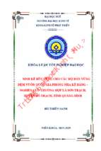 Sinh kế bền vững cho các hộ dân vùng đệm vườn quốc gia phong nha kẻ bàng – nghiên cứu trường hợp xã sơn trạch, huyện bố trạch, tỉnh quảng bình