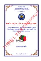 Thực trạng hoạt động đầu tư phát triển tại công ty trách nhiệm hữu hạn thiên tân trong giai đoạn 2012 2014