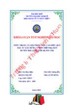 Thực trạng và giải pháp nâng cao hiệu quả  đầu tư xây dựng cơ bản trên địa bàn huyện hải lăng tỉnh quảng trị