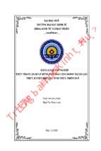 Thực trạng quản lý rừng dựa vào cộng động tại xã lộc thủy, huyện phú lộc, tỉnh thừa thiên huế