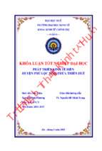 Phát triển kinh tế biển huyện phú lộc, tỉnh thừa thiên huế.