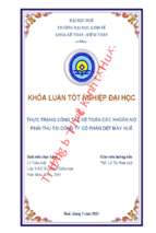 Thực trạng công tác kế toán các khoản nợ phải thu tại công ty cổ phần dệt may huế