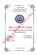 Phát triển kinh tế biển ở huyện nghi xuân, tỉnh hà tĩnh.