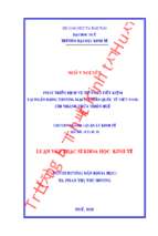 Phát triển dịch vụ tiền gửi tiết kiệm tại ngân hàng thương mại cổ phần quốc tế việt nam  chi nhánh thừa thiên huế