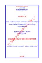 Phát triển dịch vụ bảo hiểm xã hội tự nguyện tại bảo hiểm xã hội huyện triệu phong, tỉnh quảng trị.