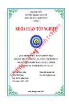 Quy trình kiểm toán khoản mục doanh thu bán hàng và cung cấp dịch vụ trong kiểm toán báo cáo tài chính tại công ty tnhh kiểm toán fac