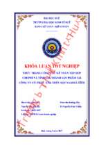 Thực trạng công tác kế toán tập hợp chi phí và tính giá thành sản phẩm tại công ty cổ phần  xnk thủy sản nam hà tĩnh