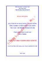 Quản trị rủi ro hoạt động tại ngân hàng nông nghiệp và phát triển nông thôn việt nam   chi nhánh tỉnh quảng trị